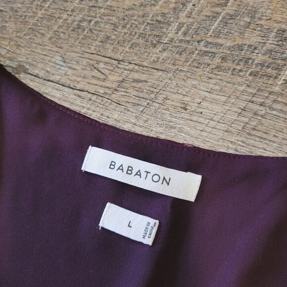 BABATON | Aritzia V-Neck Blouse Tank Top Floral Pattern | Sz. L - Picture 2 of 4